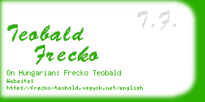 teobald frecko business card